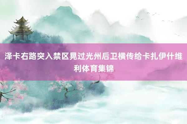 泽卡右路突入禁区晃过光州后卫横传给卡扎伊什维利体育集锦