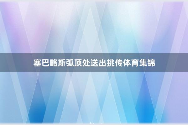 塞巴略斯弧顶处送出挑传体育集锦