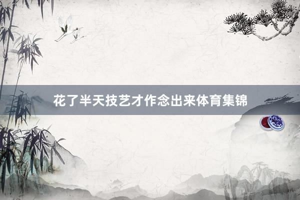 花了半天技艺才作念出来体育集锦